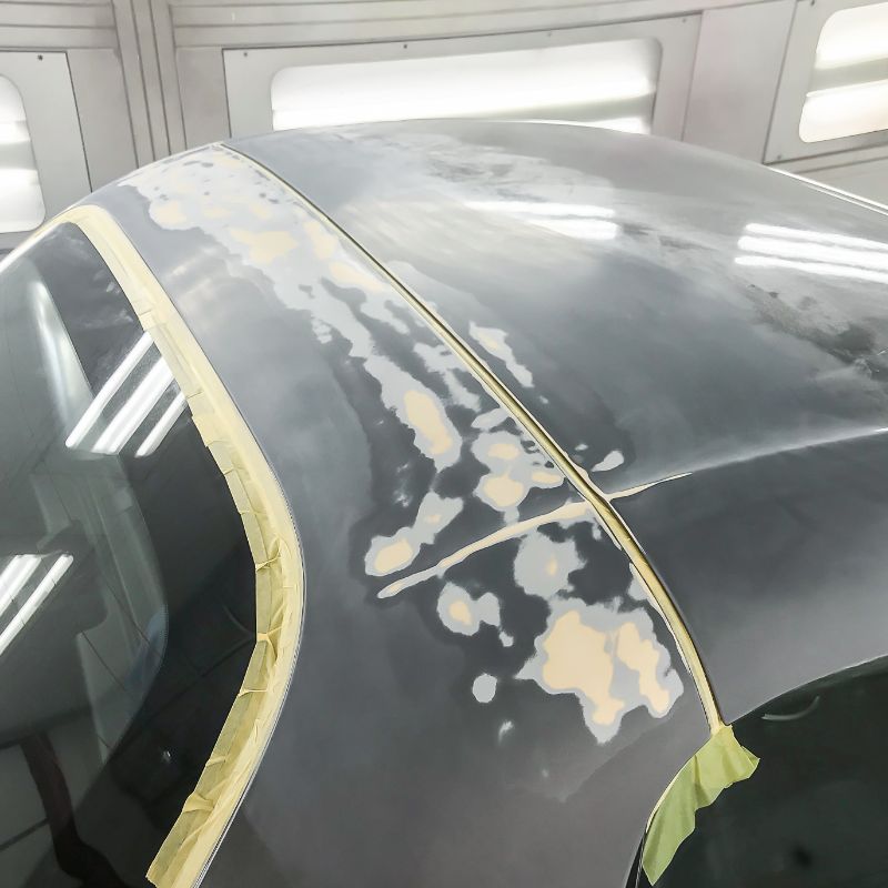 MAZDA NC ロードスターNC  塗装の剥げ　リペア塗装　ルーフ塗装　純正色