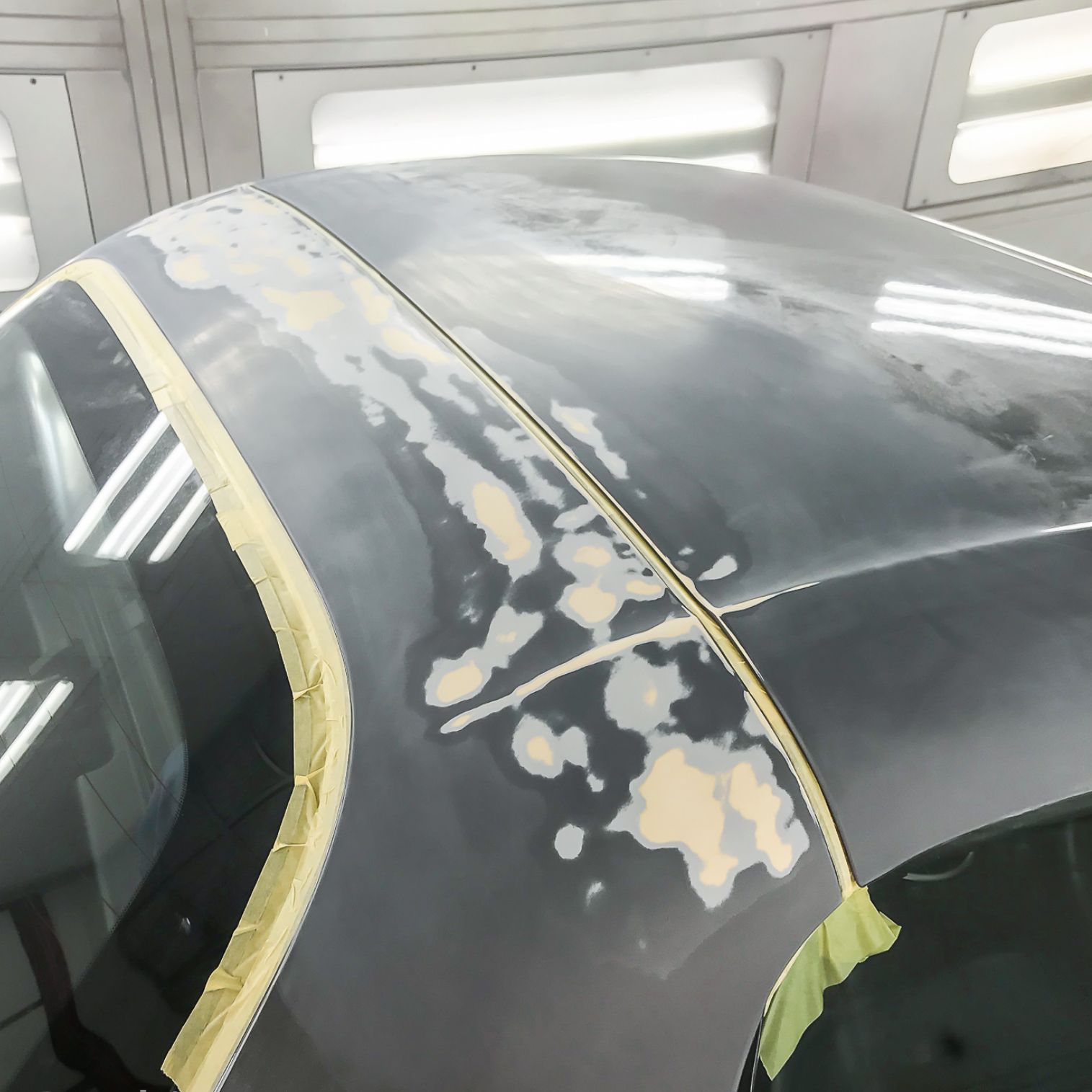 MAZDA NC ロードスターNC  塗装の剥げ　リペア塗装　ルーフ塗装　純正色